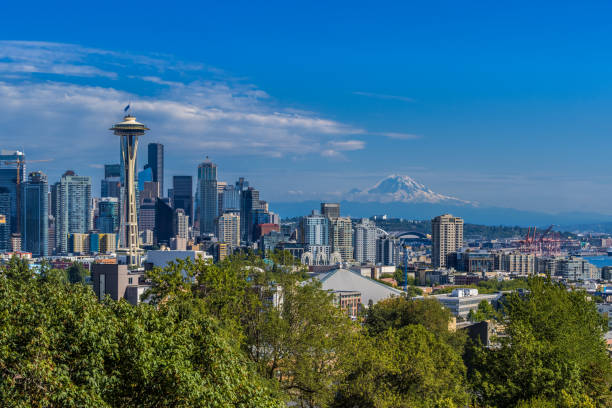istock The view of Seatlle and Mount Rainier from observation deck in Kerry Park 1322299562