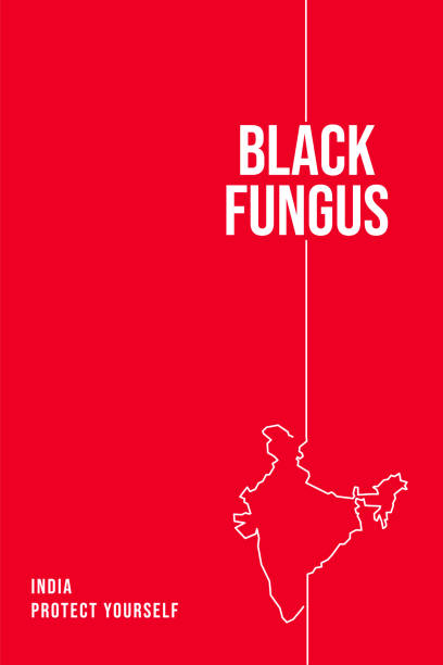 ilustrasi saham jamur hitam atau mucormycosis - asian blood sugar test ilustrasi stok
