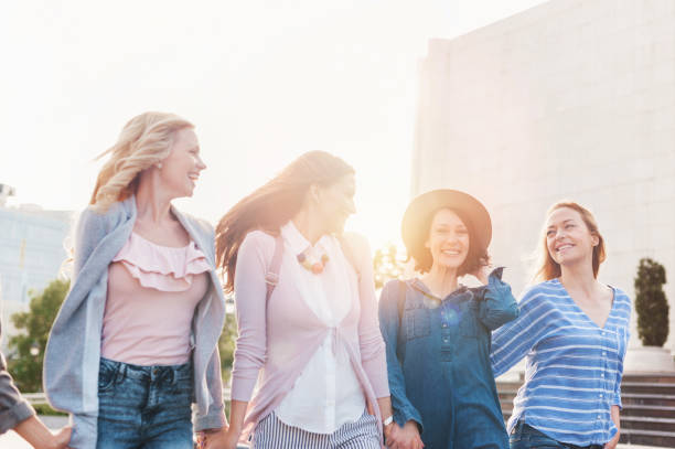istock Girlfriends hanging out in the city 1322303082