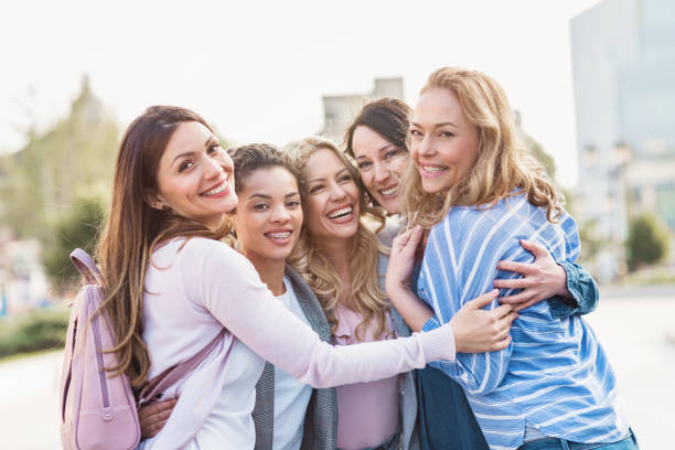 istock Five beautiful smiling girls 1322303759