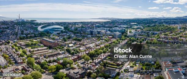 Panoramic Aerial View Of South Dublin City Skyline On A Sunny Day Stock Photo - Download Image Now