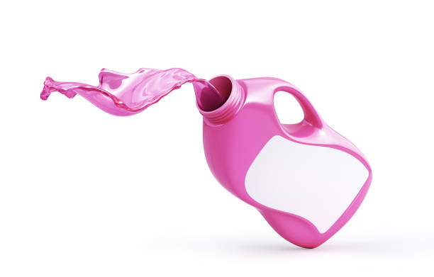 istock Detergent is pouring from bottle. 3d illustration 1322308281