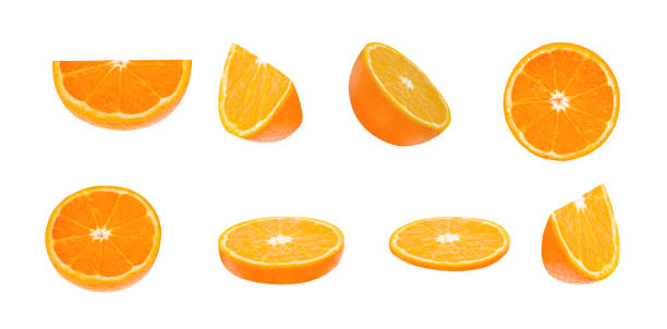 istock Oranges slice isolated on the white background 1322312738