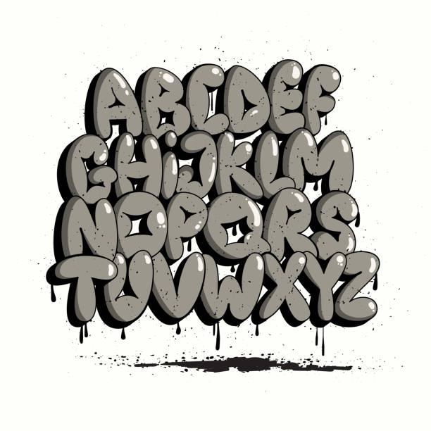 Graffiti Bubble Alphabet Bubble Letters Graffiti Font Typography