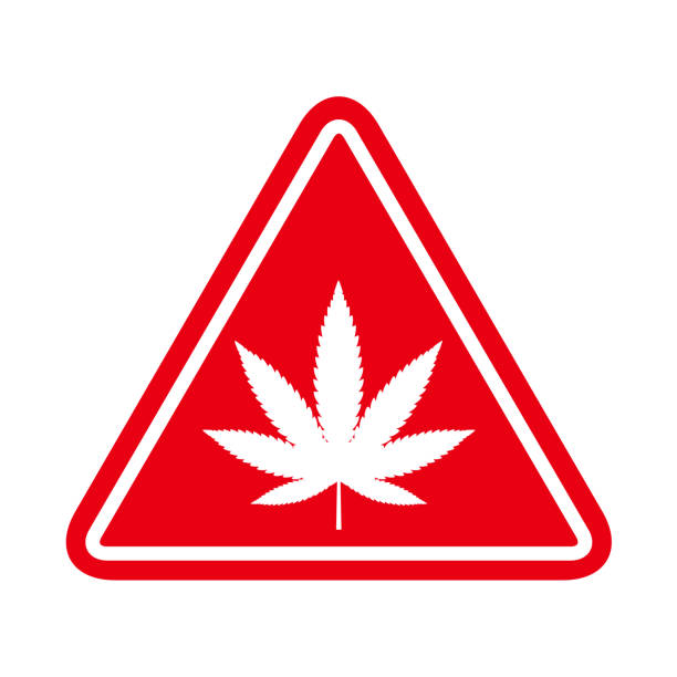 Mariuhana leaf symbol, marijuana or hemp icon, cannabis medical sign, weed drug vector illustration Mariuhana leaf symbol, marijuana or hemp icon, cannabis medical sign, weed drug vector illustration . thc stock illustrations