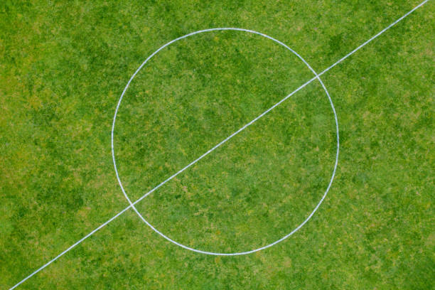 istock Soccer Field Centre Circle Aerial View 1322316813