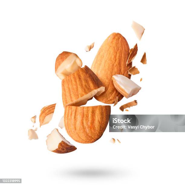 Fresh Raw Almond Organic Healthy Snack Stock Photo - Download Image Now - Almond, Almond Tree, Nut - Food