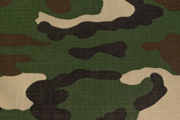 istock Military uniform trousers army camouflage fabric 1322320765