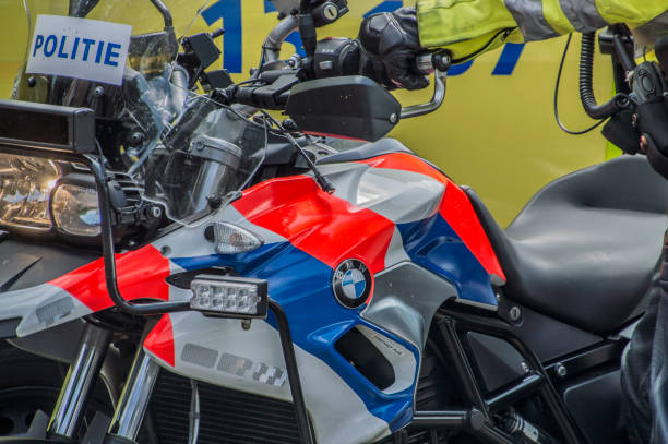 Close Up Of A Police Motor At Amsterdam The Netherlands 30-5-2018