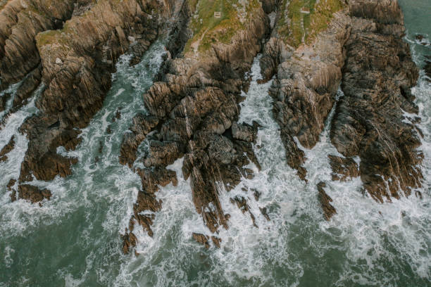 istock Scenic view of Devon coastline, at sunrise 1322327353