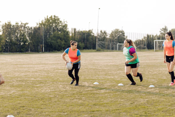 istock Girls on a rugby training 1322327496