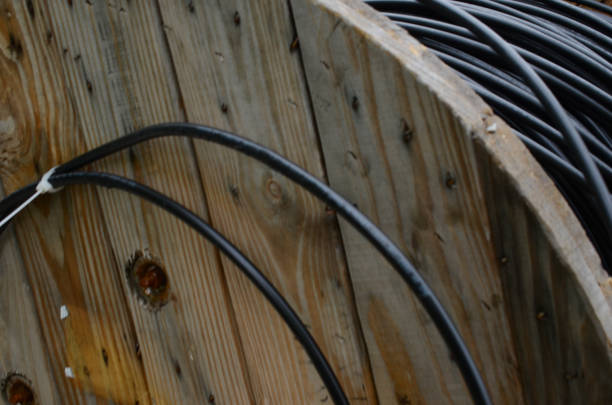 istock Closeup of electric cable coil 1322327605