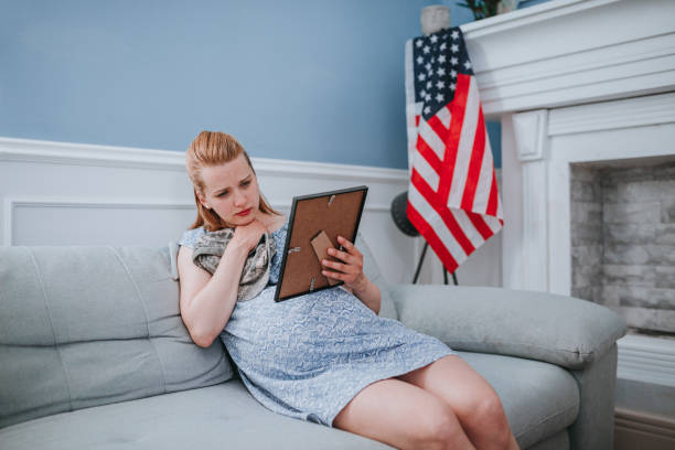 istock Wife crying for her soldier, husband! 1322328885