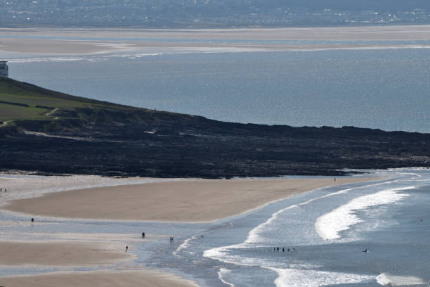Beach seen at Croyde Bay.