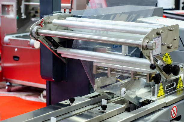 istock Automatic packaging machine for producing packs  from a roll of heat-sealable packaging film 1322338930