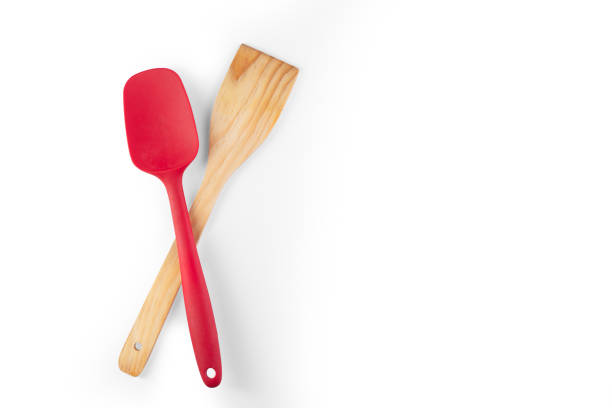 istock wooden kitchen shovel, miserable red spatula, kitchen utensil 1322338934