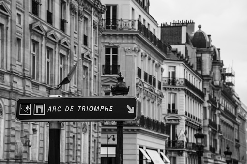 Paris, palaces in Arc de Triomphe square