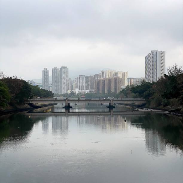 istock City by the lakeside view during winter 1322339682