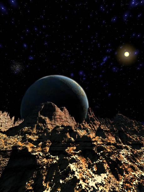 istock Artistic 3D  illustration of a cosmic scene 1322339967