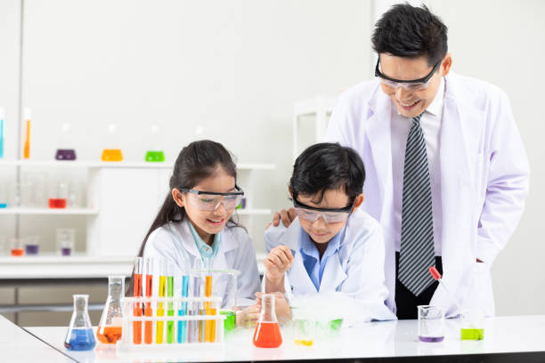 istock science teacher doing or testing a chemical experiment with child students in laboratory classroom 1322340198
