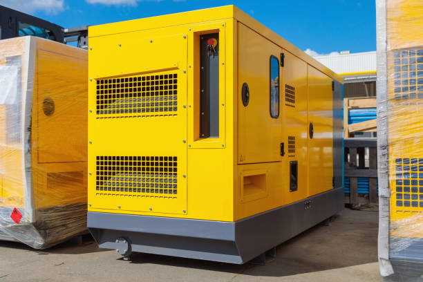 Diesel generator for general construction works and emergency services Diesel generator for general construction works and emergency services. generator stock pictures, royalty-free photos & images