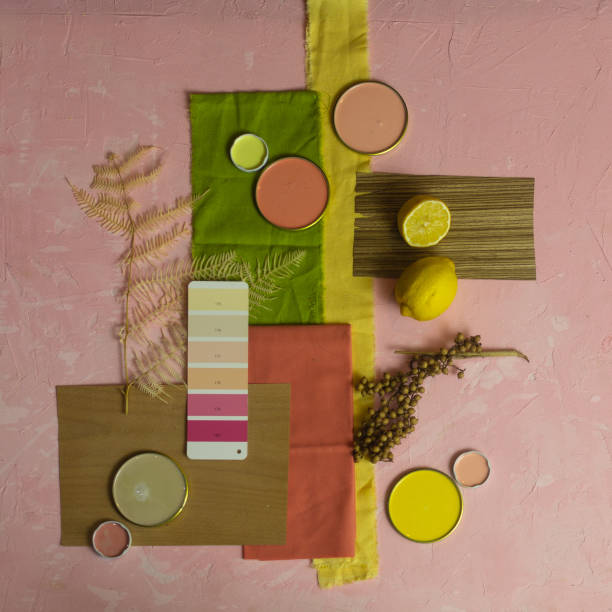 istock Mood board color palette for interior design and decor 1322341422