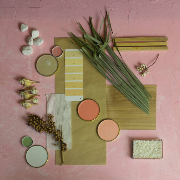 istock Mood board color palette for interior design and decor 1322341438
