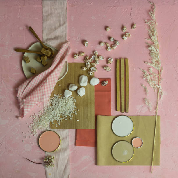 istock Mood board color palette for interior design and decor 1322341443