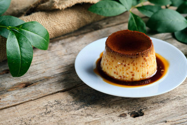 istock Homemade egg flan with caramel 1322343071