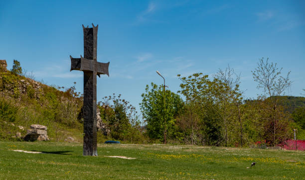 istock Bagrati Cathedral Cross 1322346836