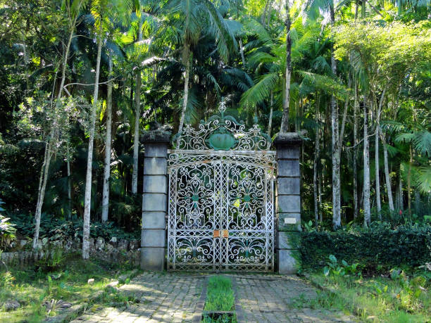 Sao Paulo's Botanical Garden - great rusted iron gate