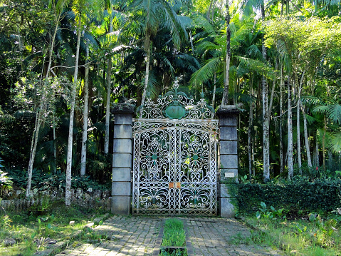 Sao Paulo's Botanical Garden iron gate