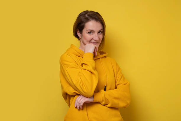 istock Young pretty caucasian woman smiling at camera. 1322350334