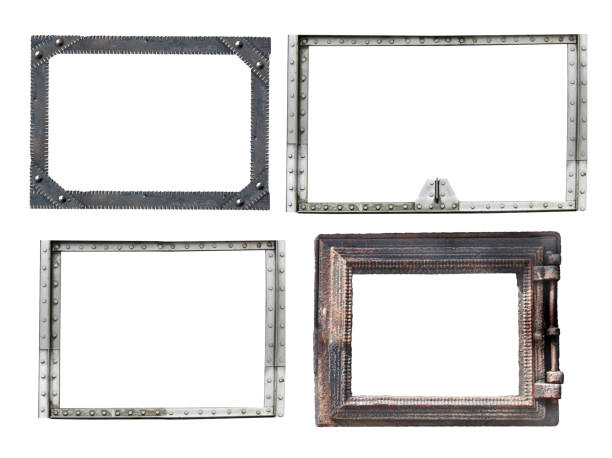istock Set of vintage metallic frame 1322355764