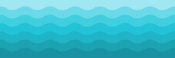 ilustrações, clipart, desenhos animados e ícones de textura vetorial perfeita de ondas do mar - wave