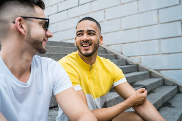 istock Gay couple spending time together. 1322360400