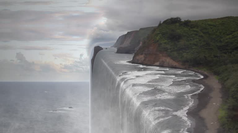 Perspective Bending of Hawaii Coast