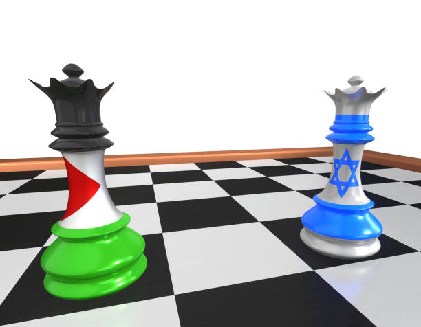 istock Palestine Israel Chess 3d concept 1322361210