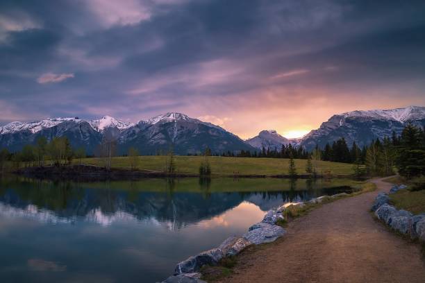 istock Lake In The Mountains At Sunrise 1322361879