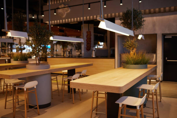 istock Empty Food Court 1322365267