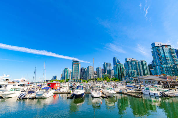 istock Coal harbor in downtown Vancouver 1322365920