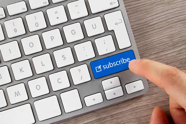 Photo of Subscribe Button on a Computer Keyboard