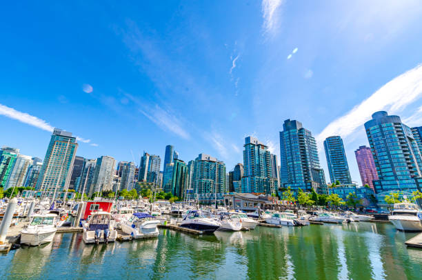 istock Coal harbor in downtown Vancouver 1322366099