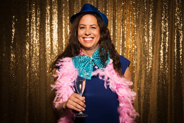istock Mature woman enjoying party 1322367155