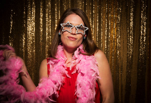 istock Mature woman enjoying party 1322368897