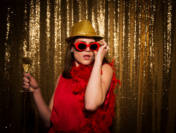 istock Mature woman enjoying party 1322368997
