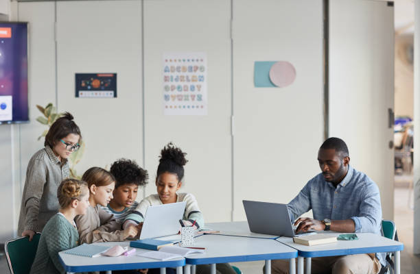 istock Kids in Class at Modern School 1322369781