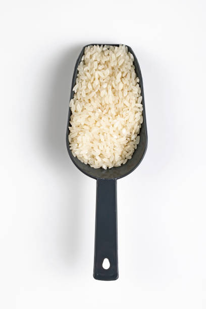 cuchara con arroz - sesame seed spoon scoop fotografías e imágenes de stock