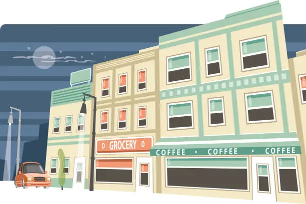 Vector illustration of Neighborhood store