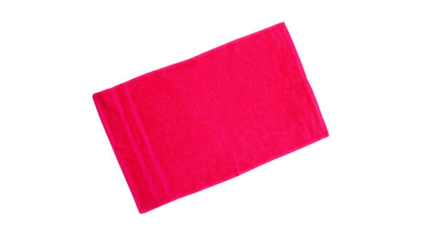 istock red towel isolated on white, object on white - towel close up, towel isolated on white background 1322384602